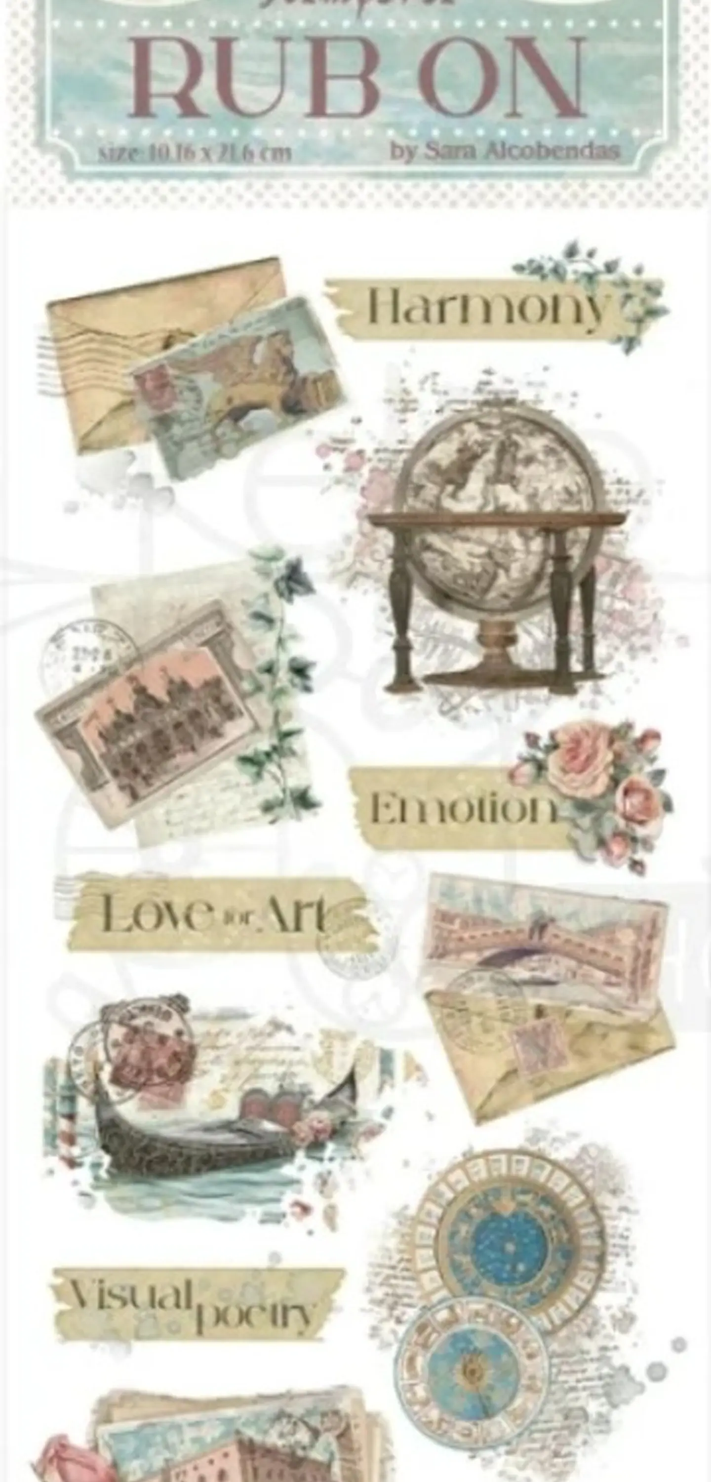 Rub-on Stamperia — Venice City of Art — Letters 2