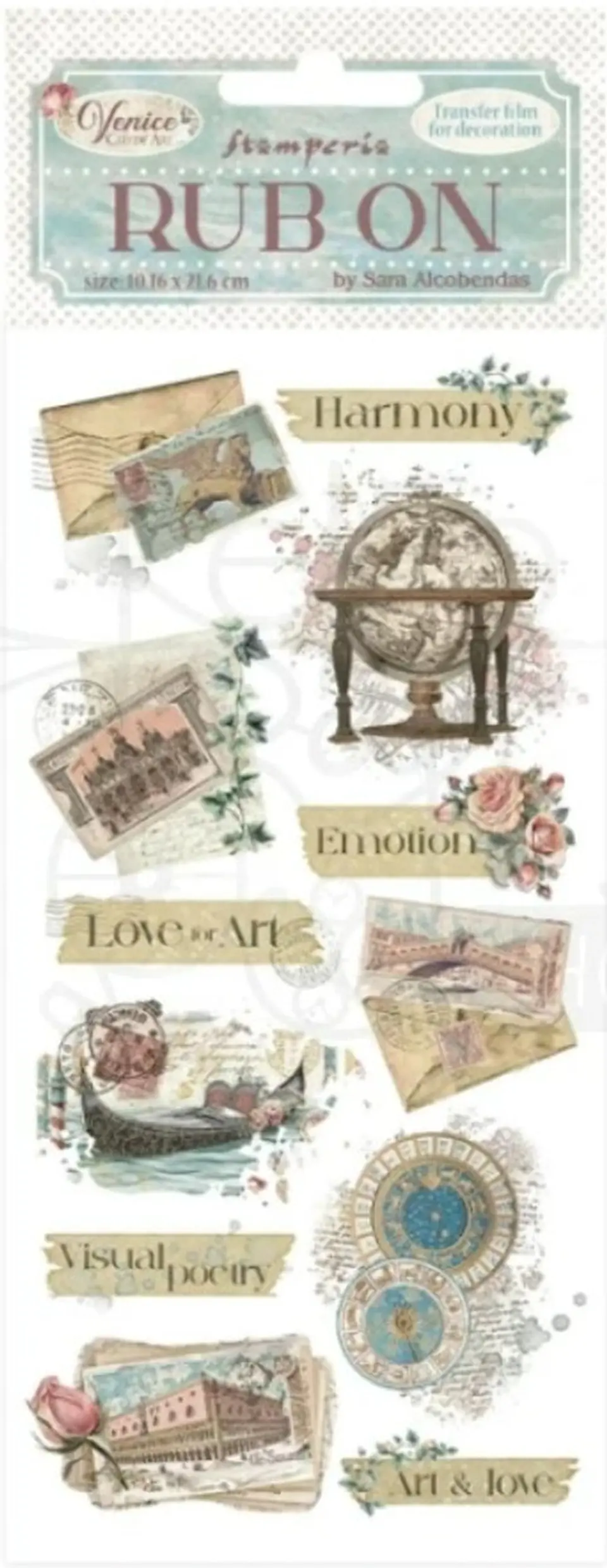 Rub-on Stamperia — Venice City of Art — Letters 2