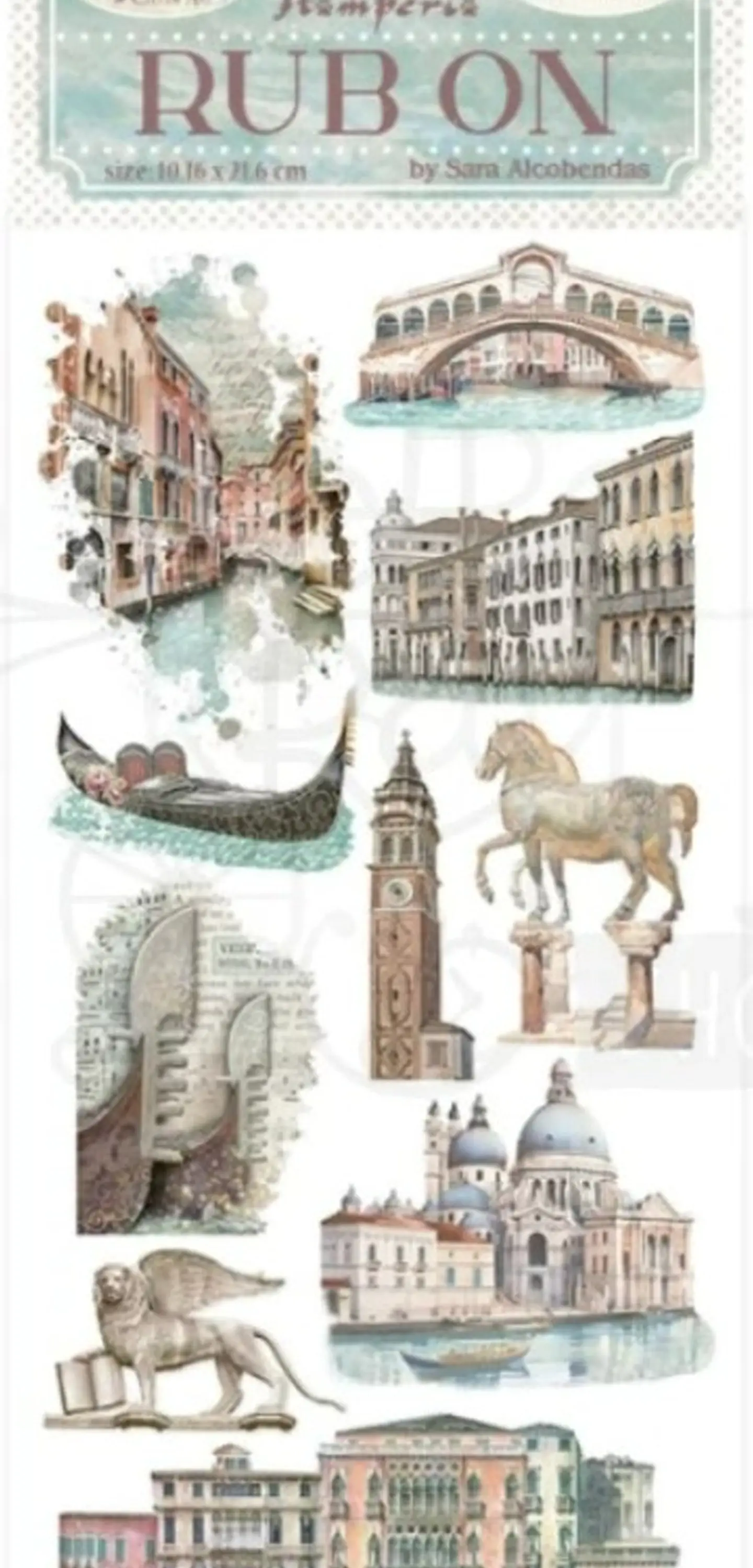 Rub-on Stamperia — Venice City of Art — Monuments 2