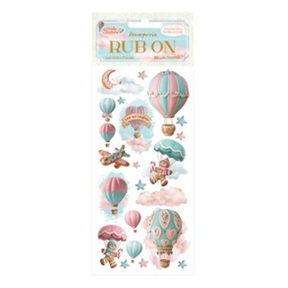 Rub-on Stamperia — Candy Christmas — Air Balloons 1