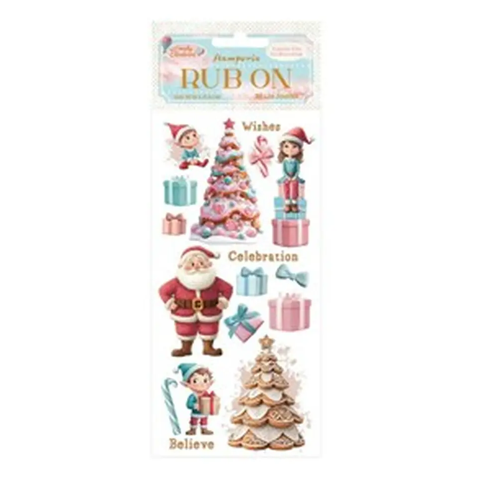 Rub-on Stamperia — Candy Christmas — Santa Claus 1