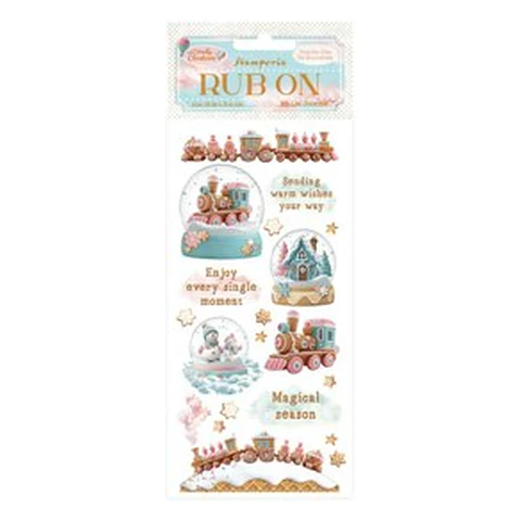 Rub-on Stamperia — Candy Christmas — Snowglobes