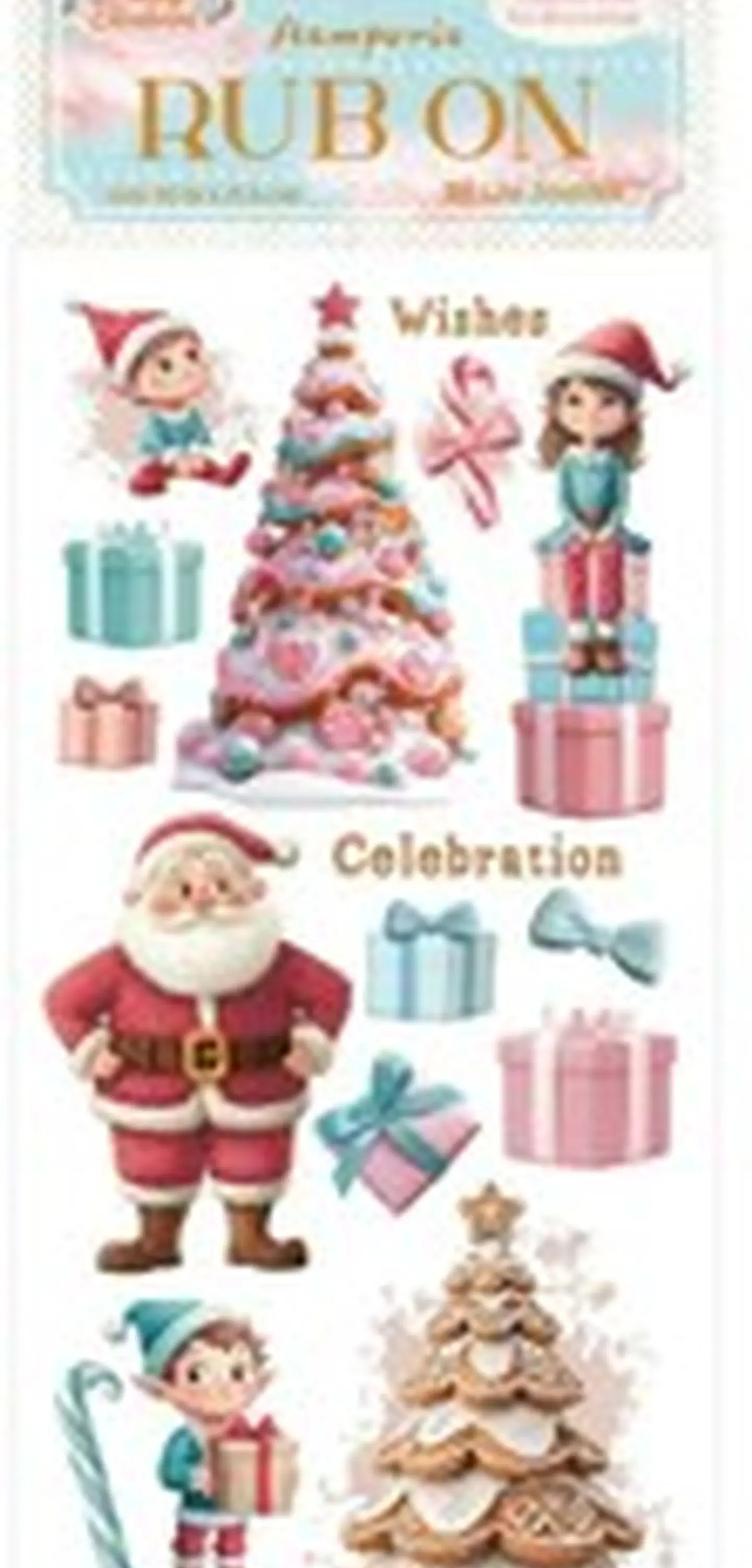 Rub-on Stamperia — Candy Christmas — Santa Claus 2