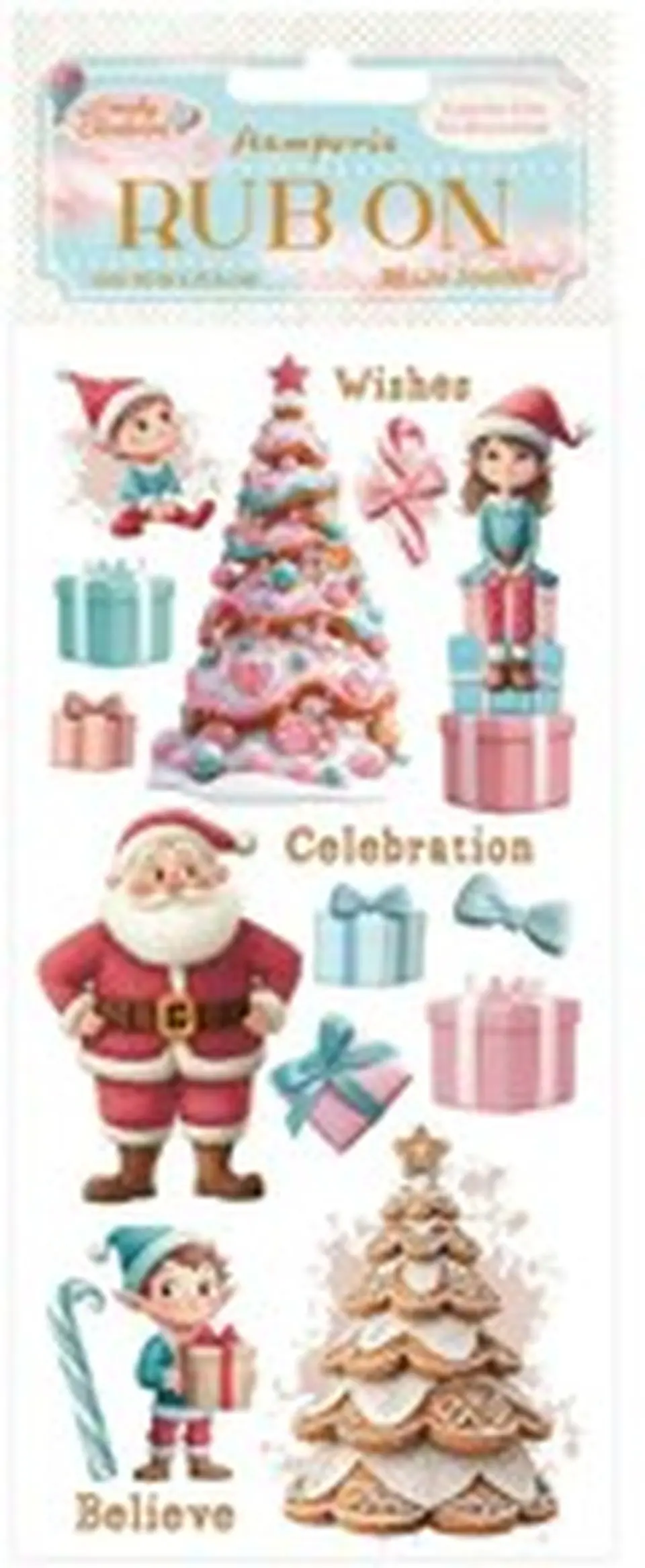 Rub-on Stamperia — Candy Christmas — Santa Claus 2