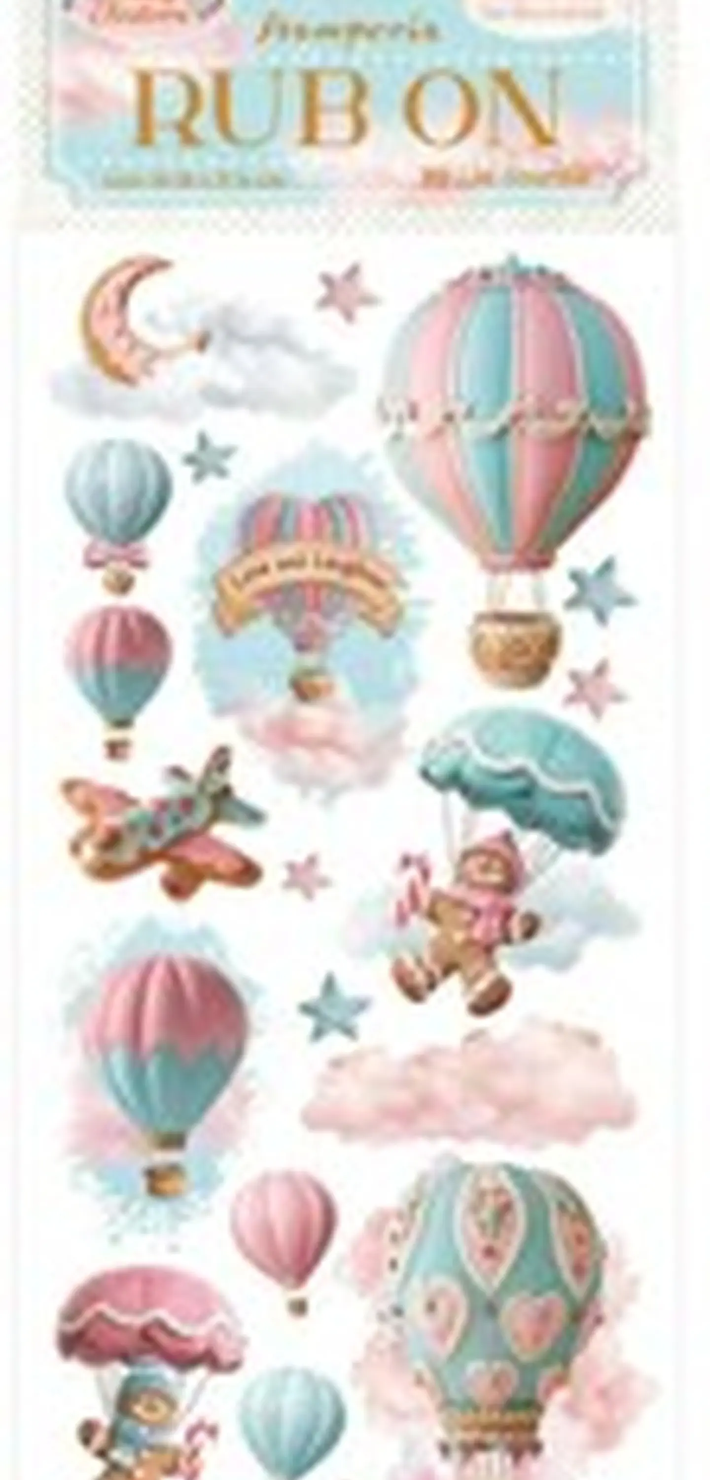 Rub-on Stamperia — Candy Christmas — Air Balloons 2