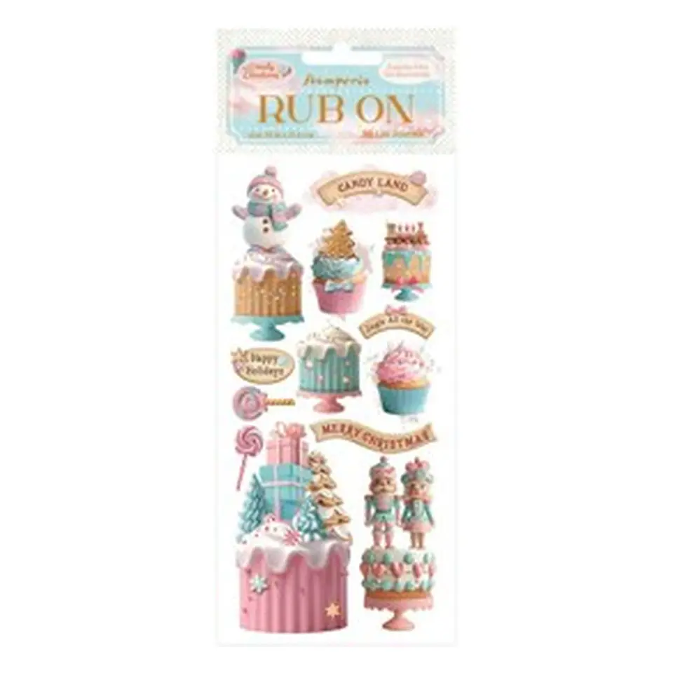 Rub-on Stamperia — Candy Christmas — Cakes 1