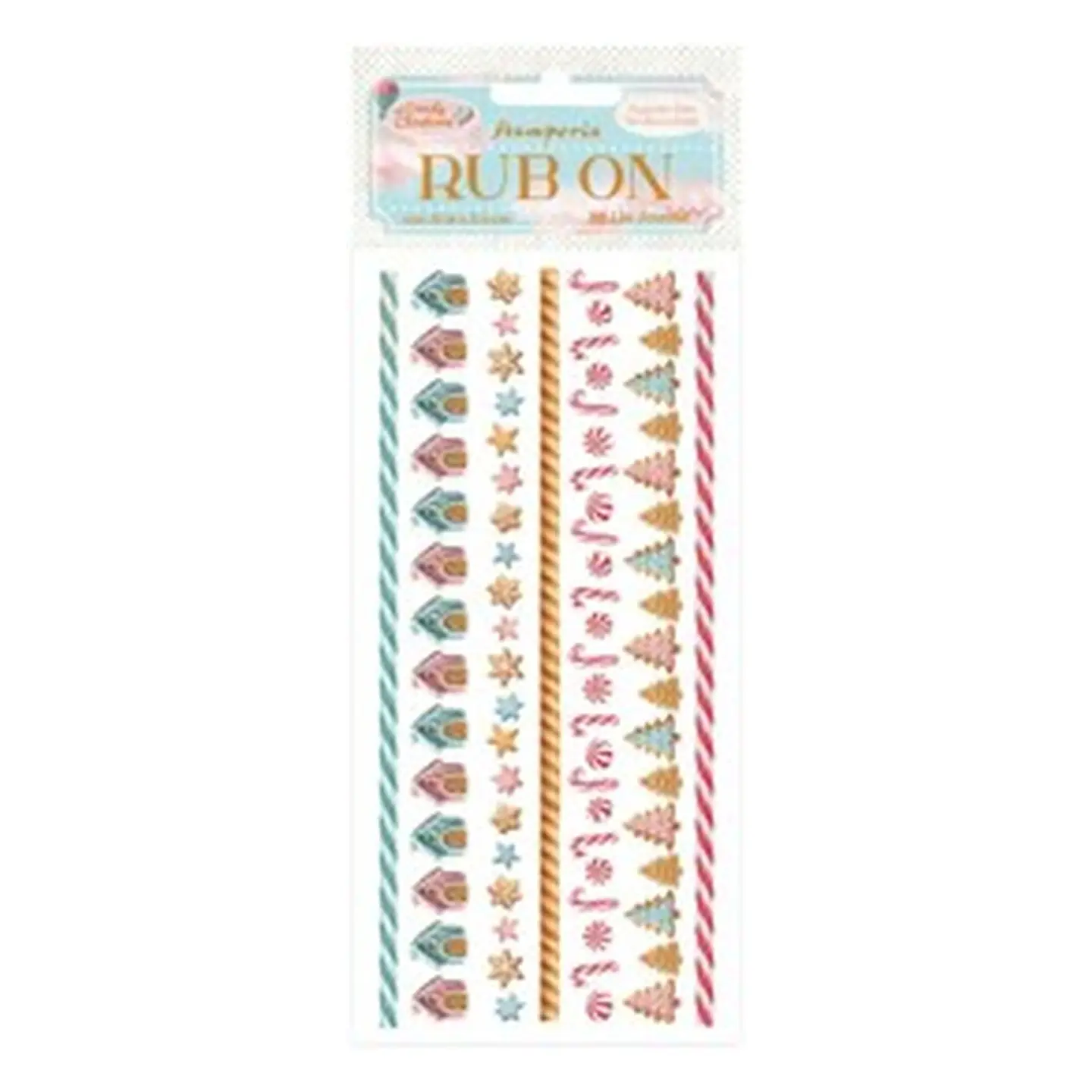 Rub-on Stamperia — Candy Christmas — Stripes 1