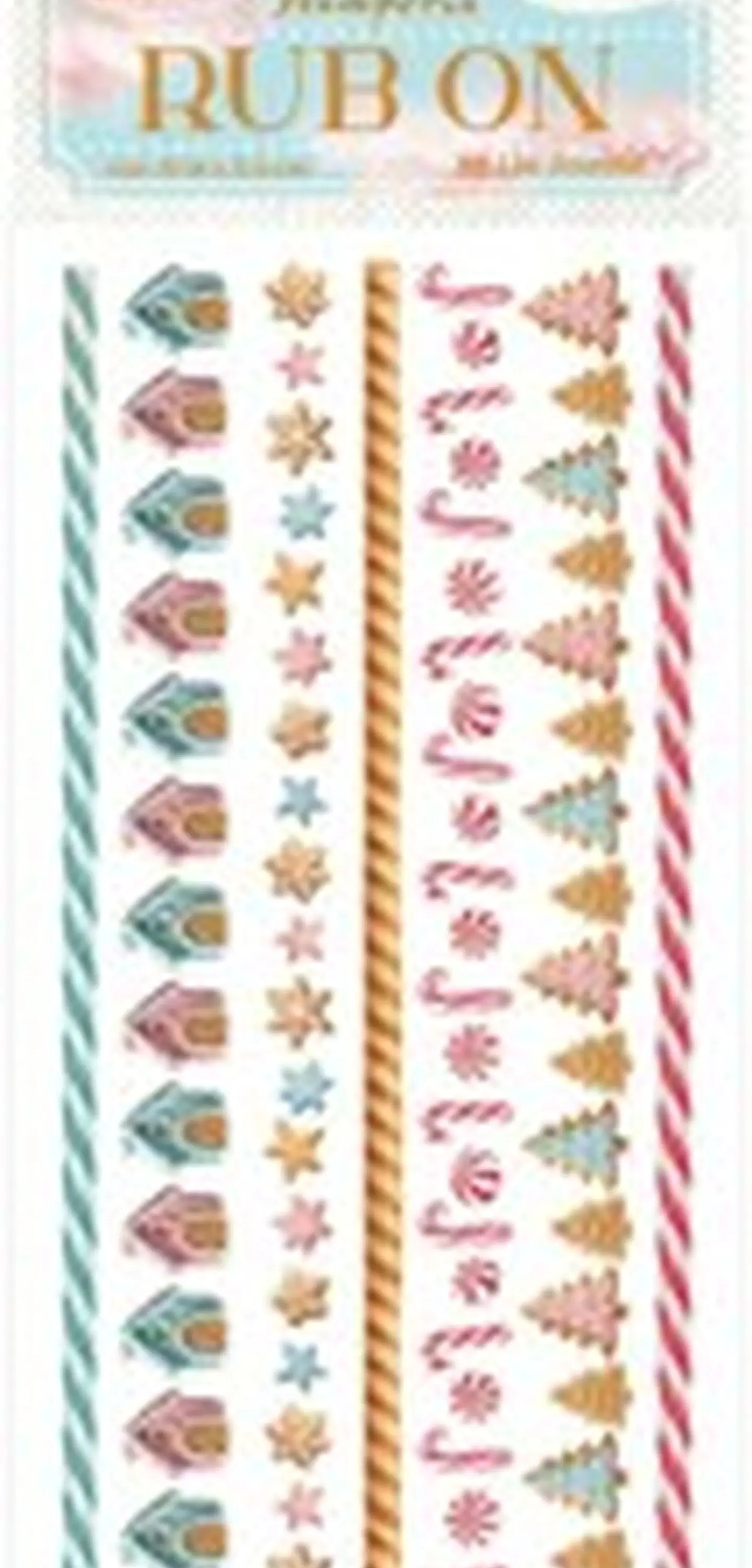 Rub-on Stamperia — Candy Christmas — Stripes 2