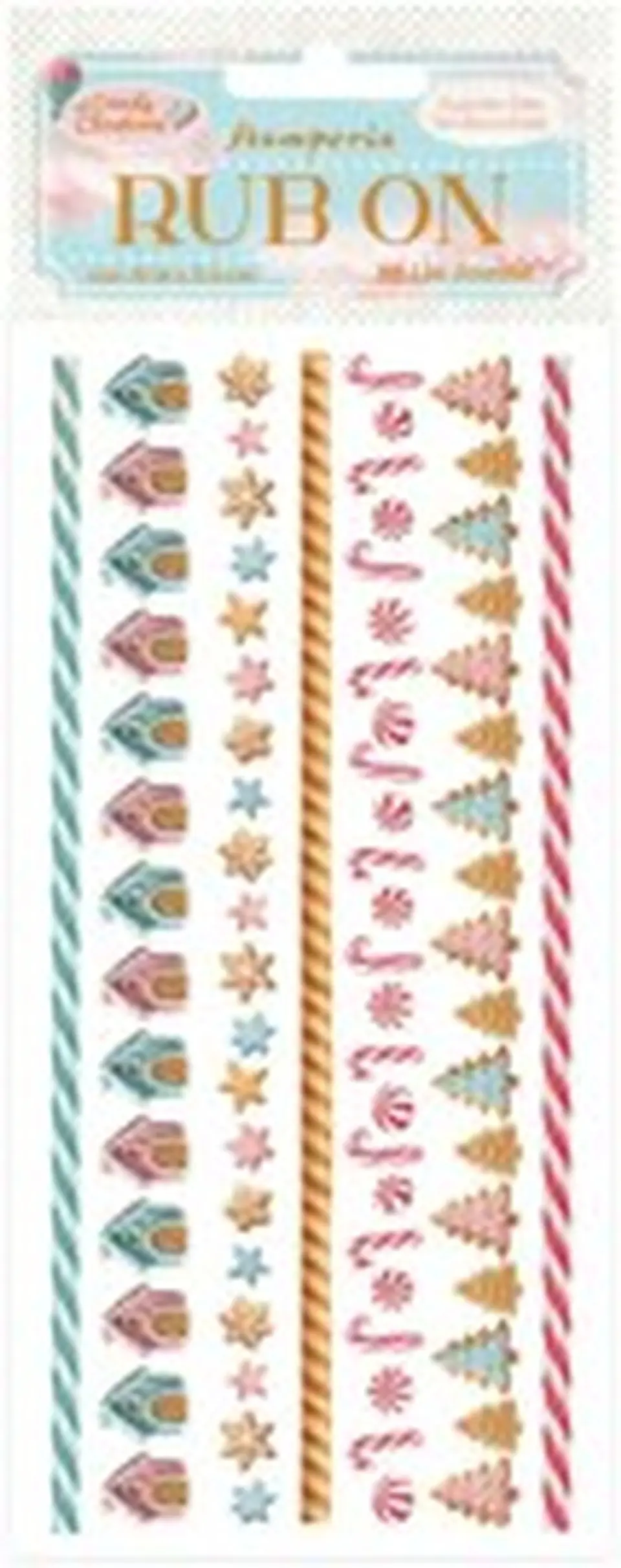 Rub-on Stamperia — Candy Christmas — Stripes 2