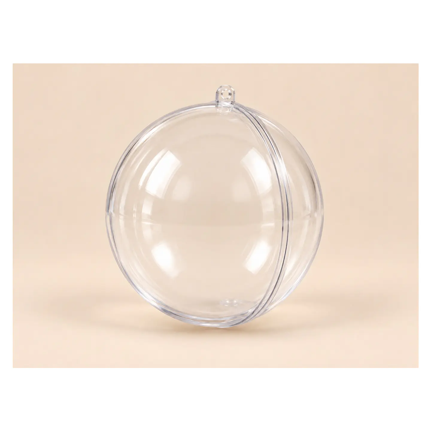 Bola Acrílica Redonda Transparente — Ø 8 cm 1