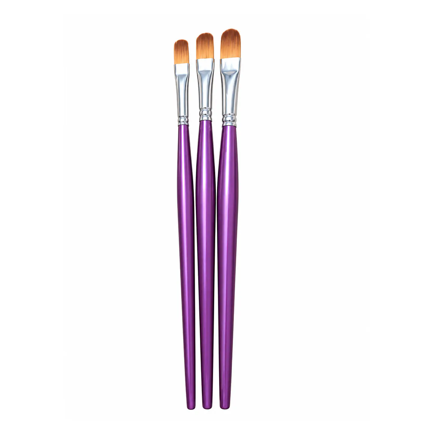 Conjunto de 3 Pincéis Tigre Língua de Gato — Ref. 444 — N.º 10, 12 e 14 1