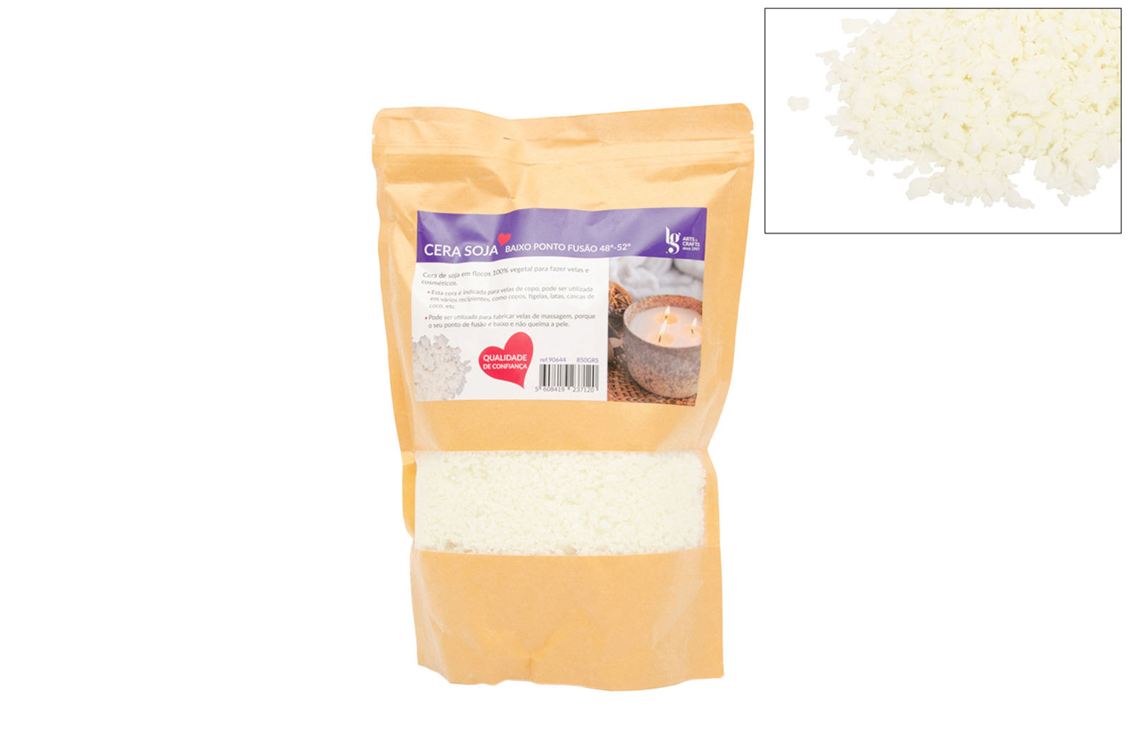 Cera de Soja LG — Baixa Fusão — 850 g
