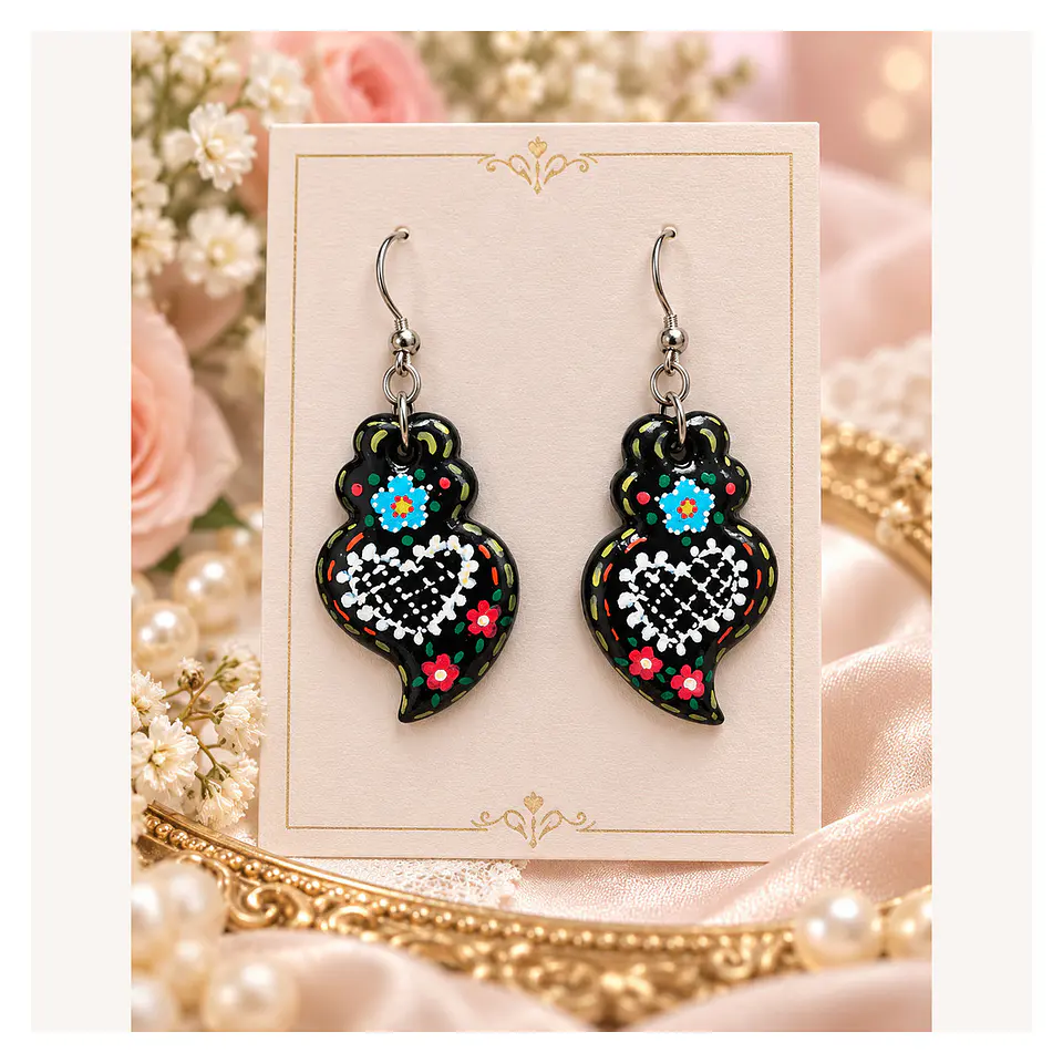 Brincos Flores Multicoloridas — B01-010 1
