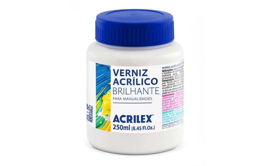 Verniz Acrílico Brilhante Acrilex — 250 ml