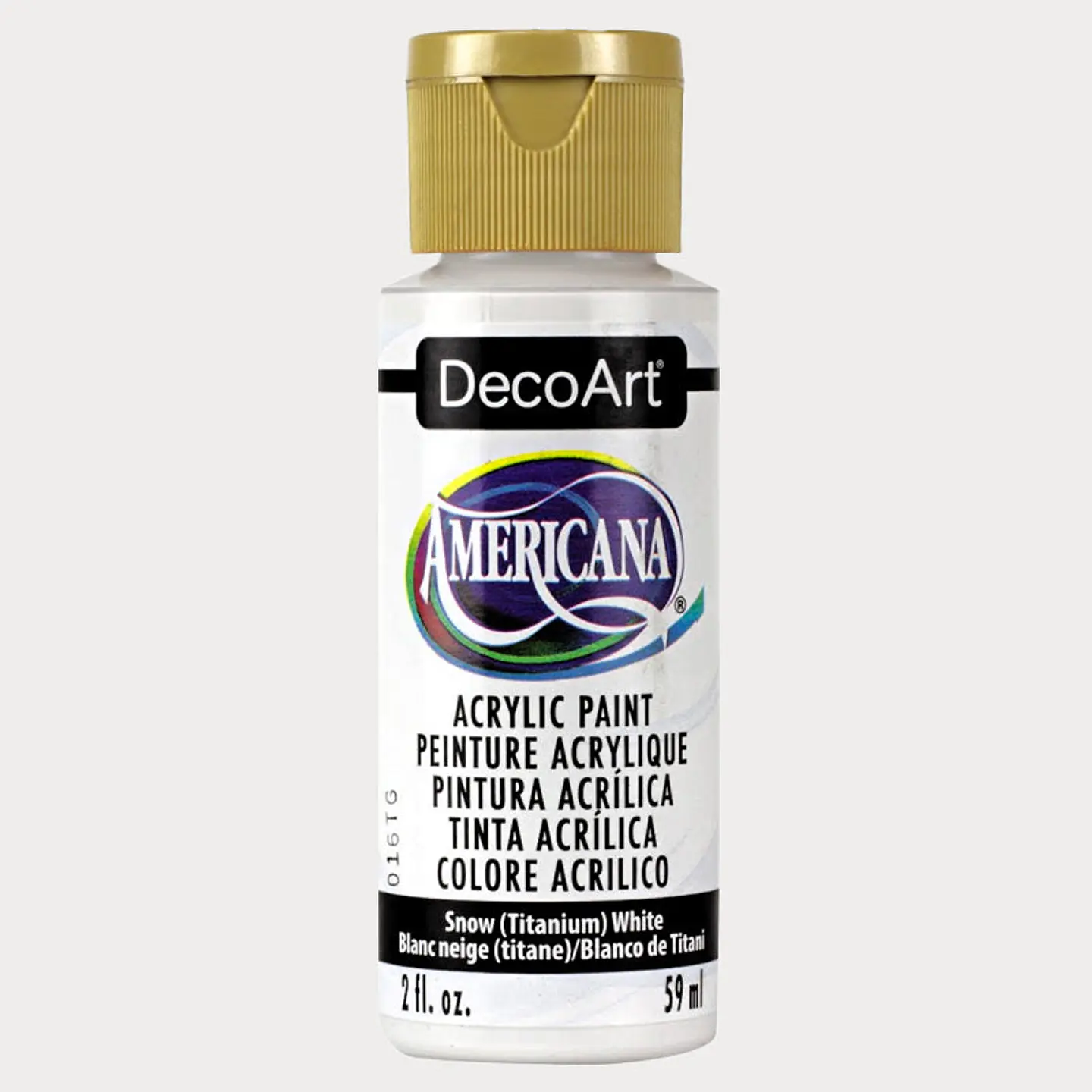 Tinta Acrílica DecoArt Americana 59 ml — Snow (Titanium) White (DA001) 1
