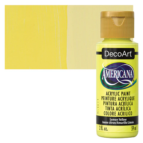 Tinta Acrílica DecoArt Americana 59 ml — Lemon Yellow (DA011)