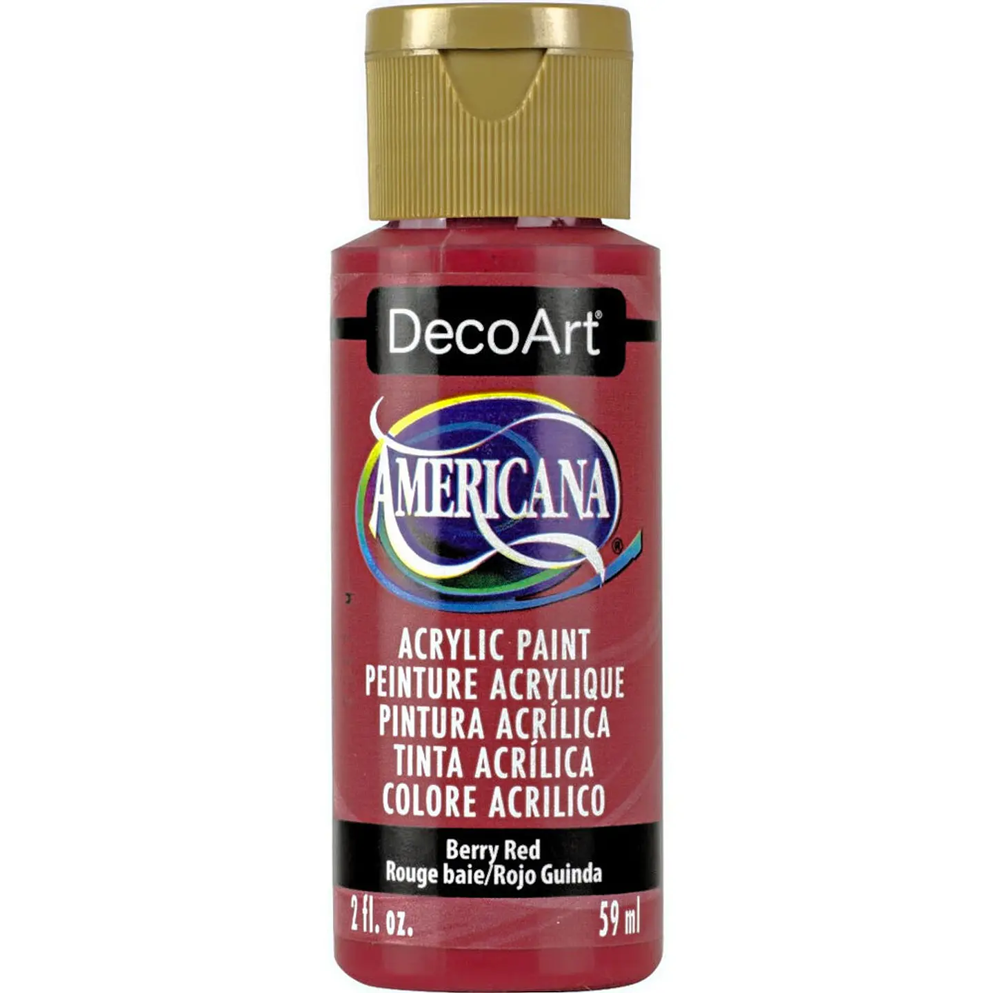 Tinta Acrílica DecoArt Americana 59 ml — Berry Red (DA019) 1