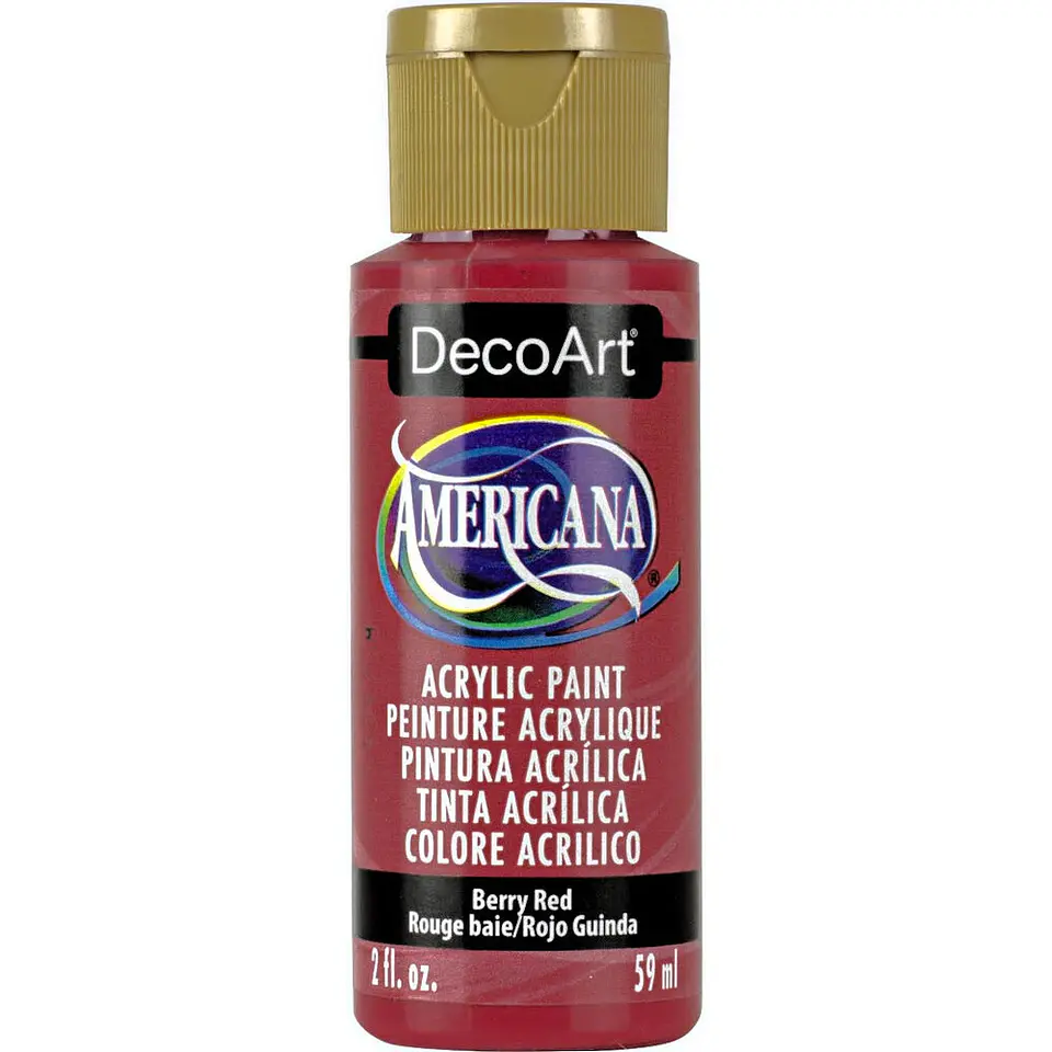 Tinta Acrílica DecoArt Americana 59 ml — Berry Red (DA019) 1