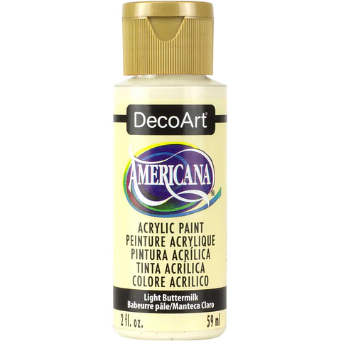 Tinta Acrílica DecoArt Americana 59 ml — Light Buttermilk (DA164)