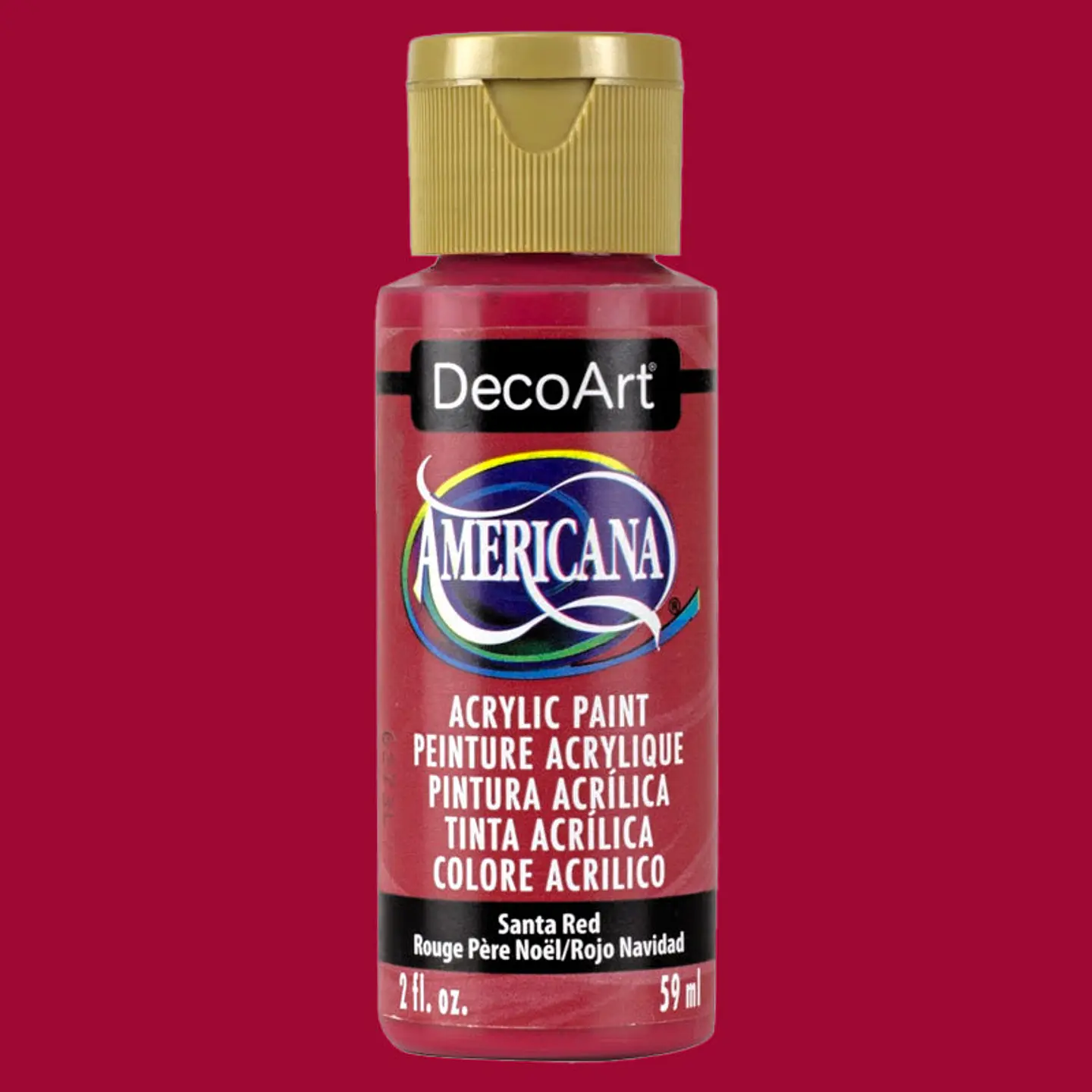 Tinta Acrílica DecoArt Americana 59 ml — Santa Red (DA170) 1