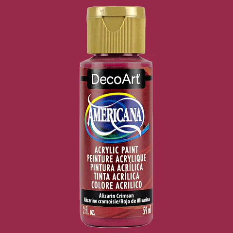 Tinta Acrílica DecoArt Americana 59 ml — Alizarin Crimson (DA179)