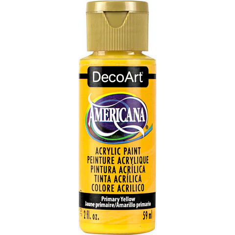 Tinta Acrílica DecoArt Americana 59 ml — Primary Yellow (DA201)