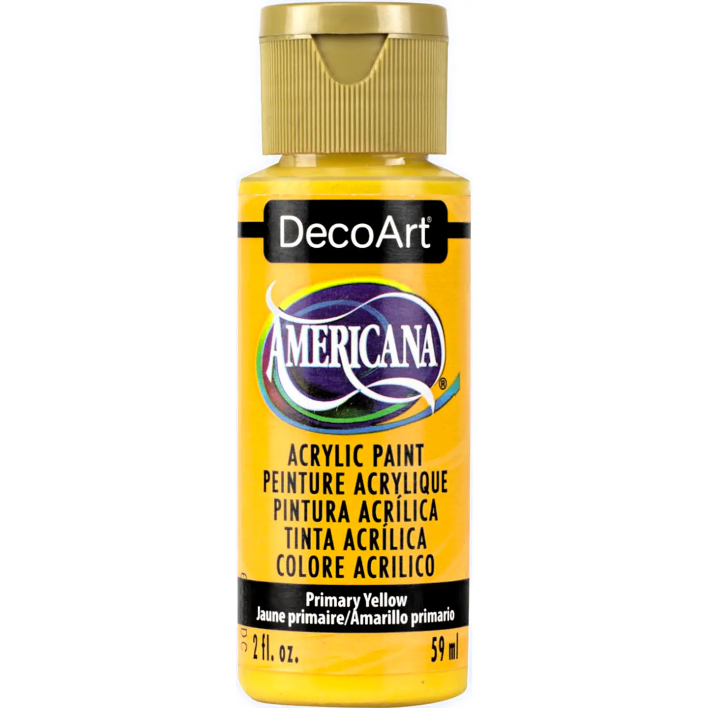 Tinta Acrílica DecoArt Americana 59 ml — Primary Yellow (DA201) 1