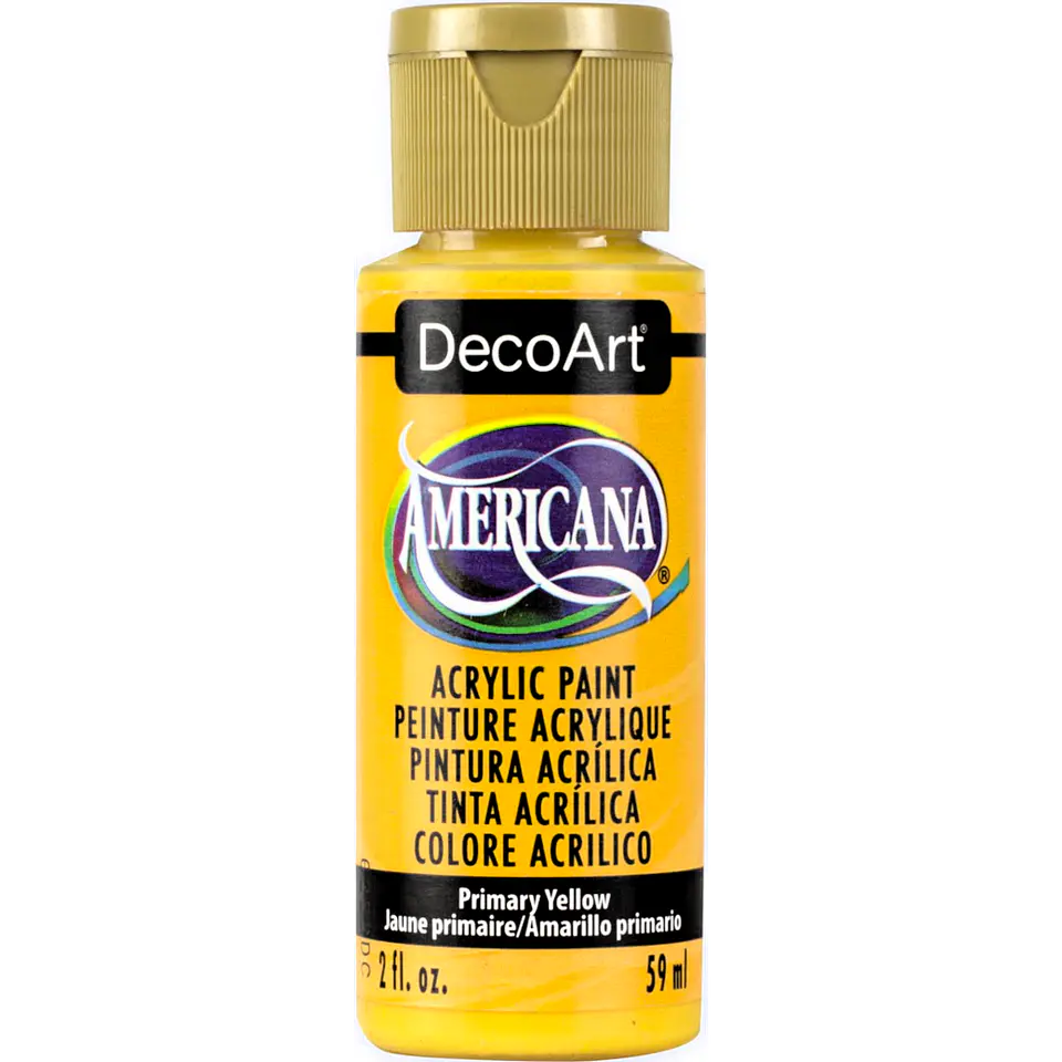 Tinta Acrílica DecoArt Americana 59 ml — Primary Yellow (DA201) 1