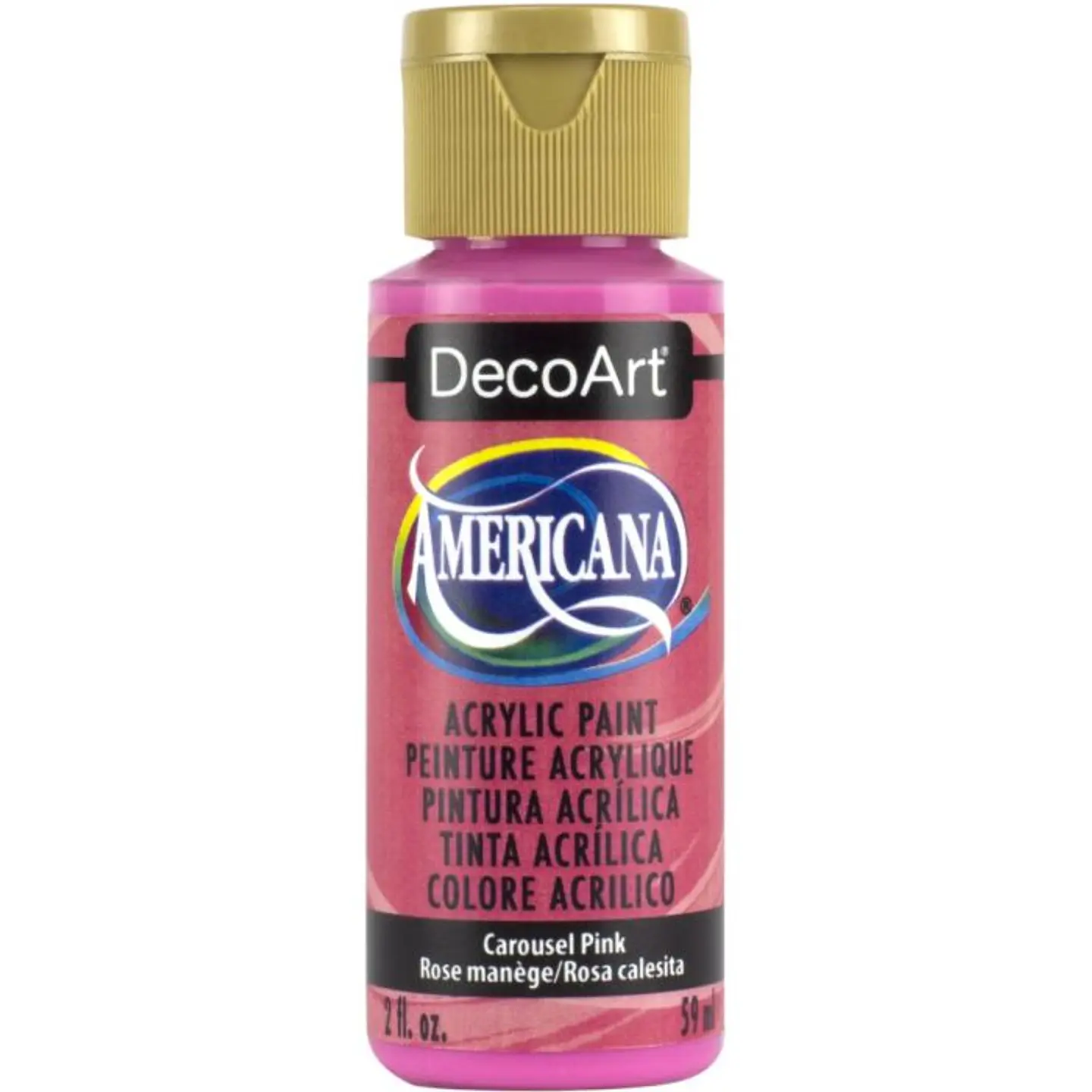 Tinta Acrílica DecoArt Americana 59 ml — Carousel Pink (DA274) 1