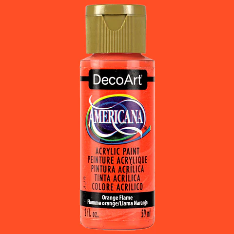 Tinta Acrílica DecoArt Americana 59 ml — Orange Flame (DA315)