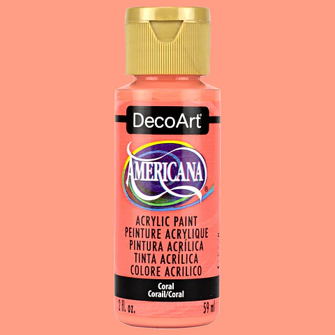 Tinta Acrílica DecoArt Americana 59 ml — Coral (DA346)