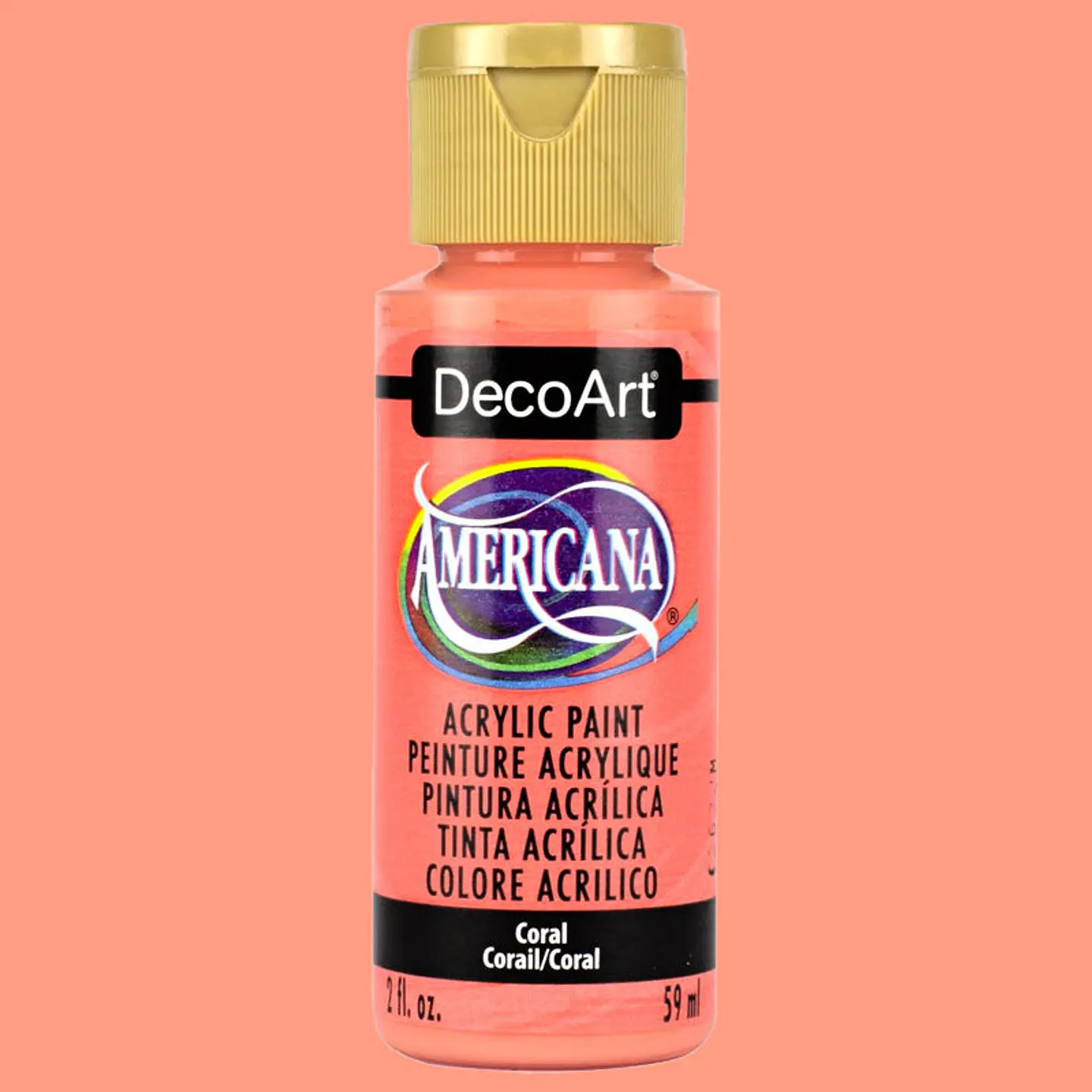 Tinta Acrílica DecoArt Americana 59 ml — Coral (DA346) 1
