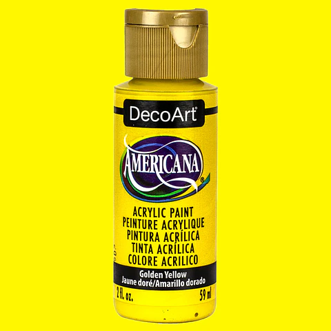 Tinta Acrílica DecoArt Americana 59 ml — Golden Yellow (DA371)