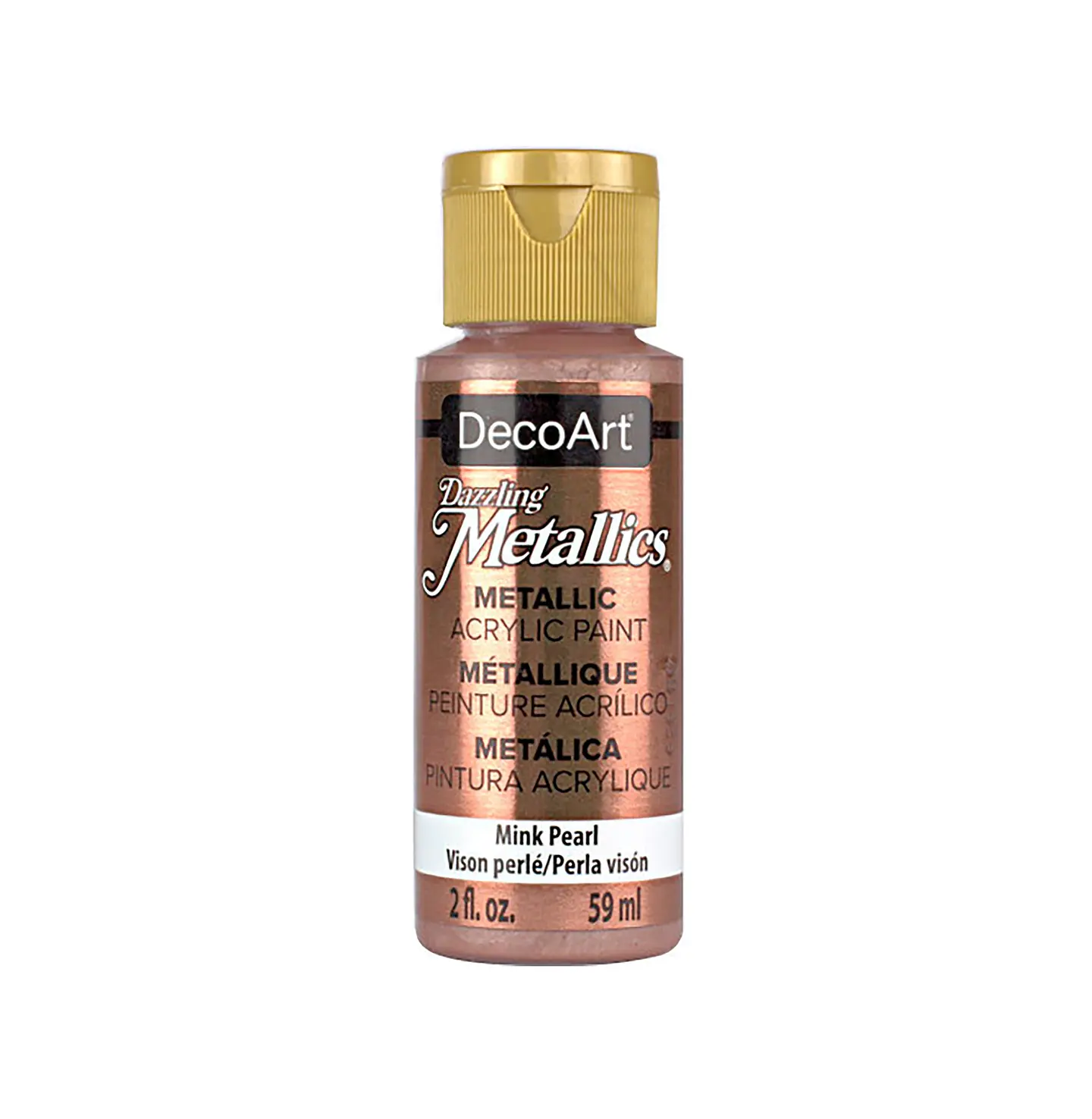 Tinta Metalizada DecoArt Americana Dazzling Metallics 59 ml — Vison Pérola (DA307) 1
