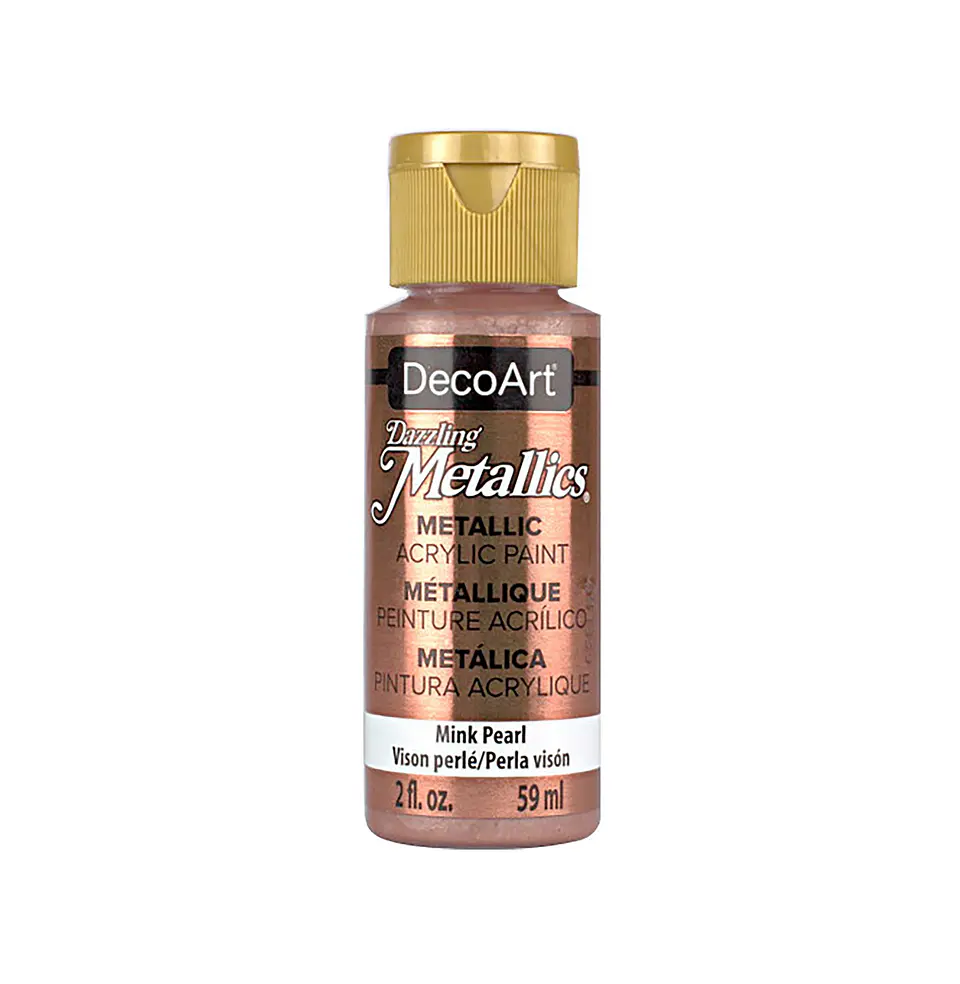 Tinta Metalizada DecoArt Americana Dazzling Metallics 59 ml — Vison Pérola (DA307) 1
