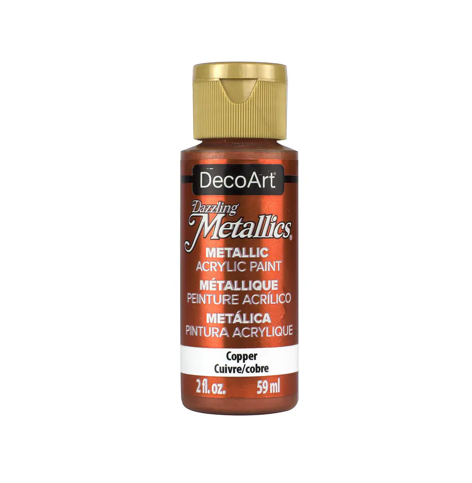 Tinta Metalizada DecoArt Americana Dazzling Metallics 59 ml — Cobre (DA205) 1