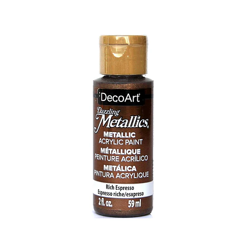Tinta Metalizada DecoArt Americana Dazzling Metallics 59 ml — Expresso (DA245)