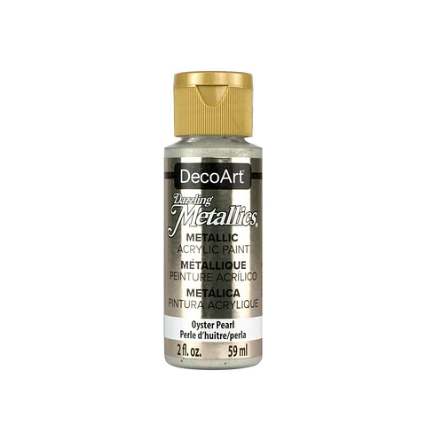 Tinta Metalizada DecoArt Americana Dazzling Metallics 59 ml — Ostra Pérola (DA203)