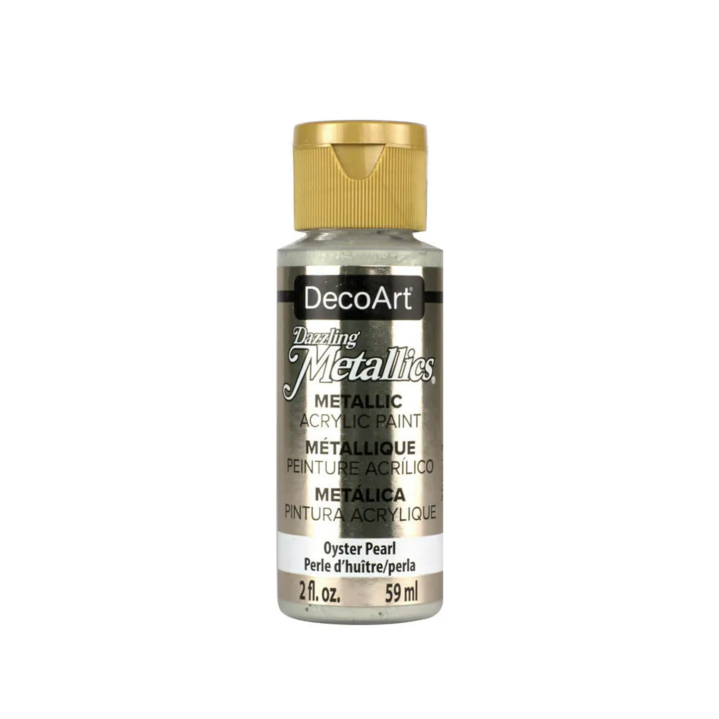 Tinta Metalizada DecoArt Americana Dazzling Metallics 59 ml — Ostra Pérola (DA203) 1