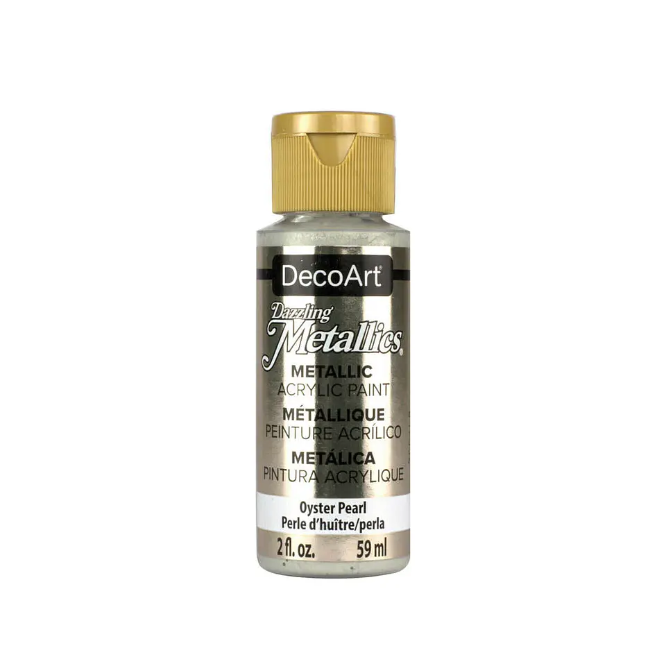 Tinta Metalizada DecoArt Americana Dazzling Metallics 59 ml — Ostra Pérola (DA203) 1