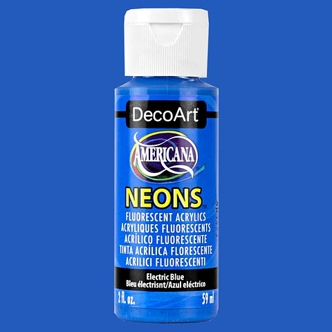 Tinta Acrílica DecoArt Americana Neons 59 ml — Azul Elétrico (DHS6)