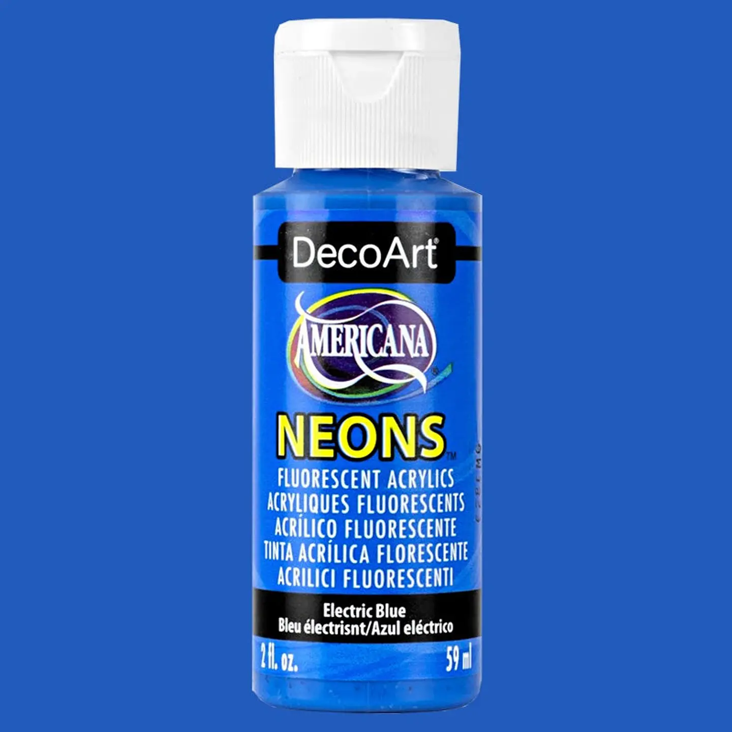 Tinta Acrílica DecoArt Americana Neons 59 ml — Azul Elétrico (DHS6) 1