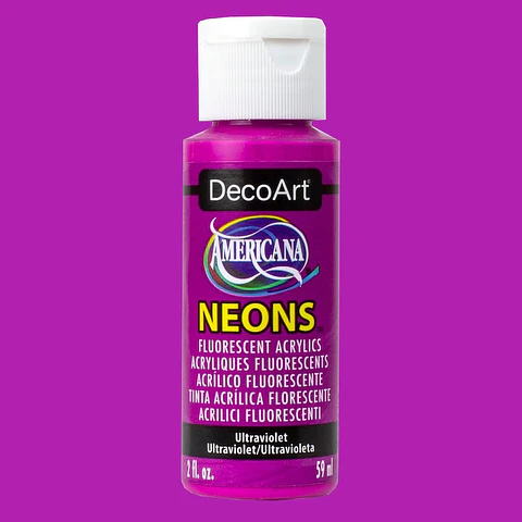 Tinta Acrílica DecoArt Americana Neons 59 ml — Ultravioleta (DHS7)