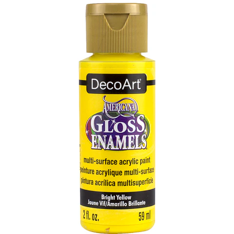 Tinta DecoArt Americana Gloss Enamels 59 ml — Amarelo Vivo (DAG227)