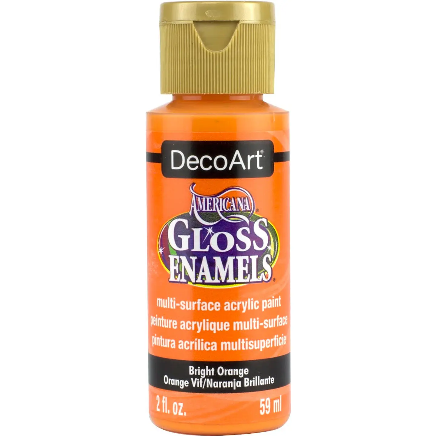 Tinta DecoArt Americana Gloss Enamels 59 ml — Laranja Vivo (DAG228) 1