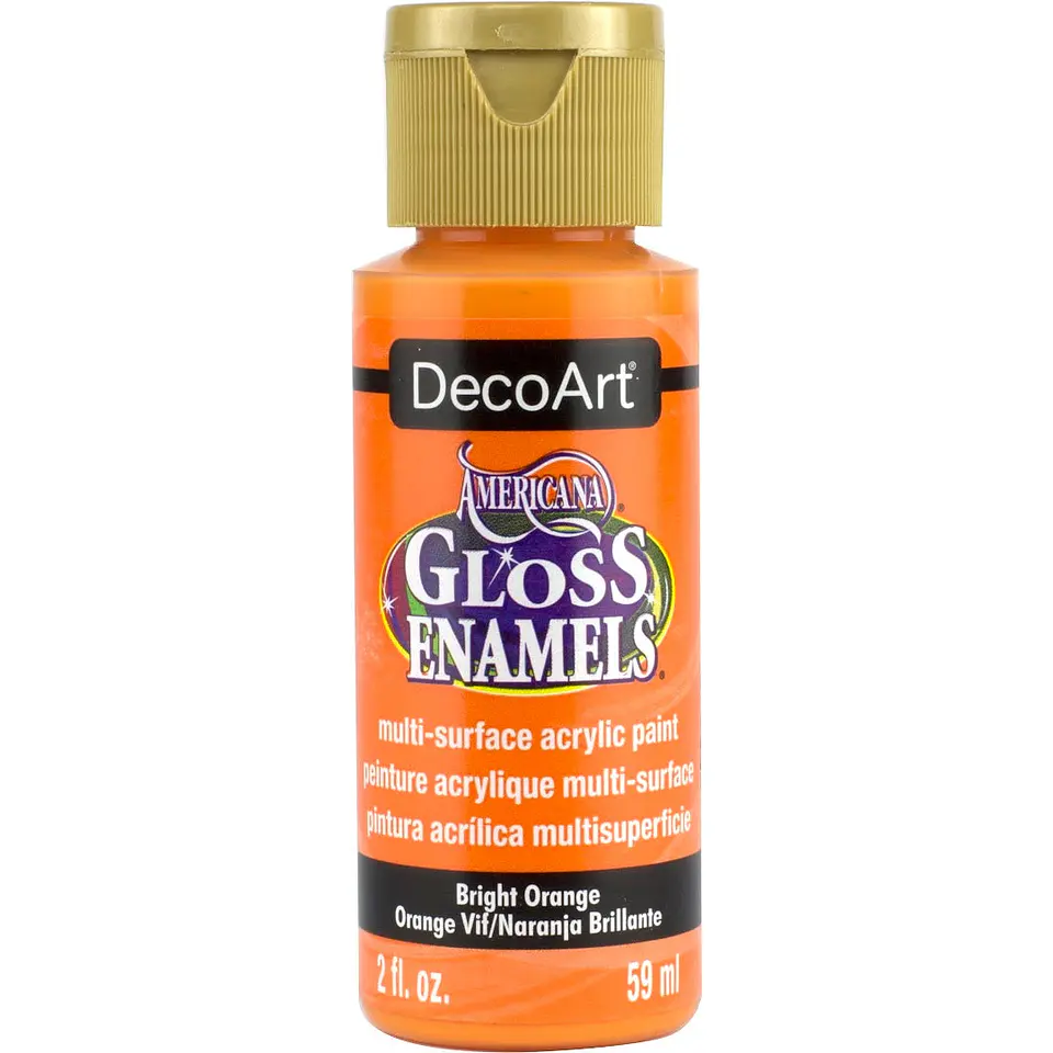 Tinta DecoArt Americana Gloss Enamels 59 ml — Laranja Vivo (DAG228) 1