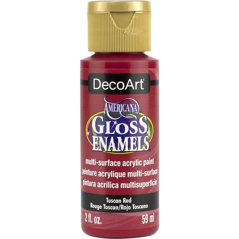 Tinta DecoArt Americana Gloss Enamels 59 ml — Vermelho Toscânia (DAG265)