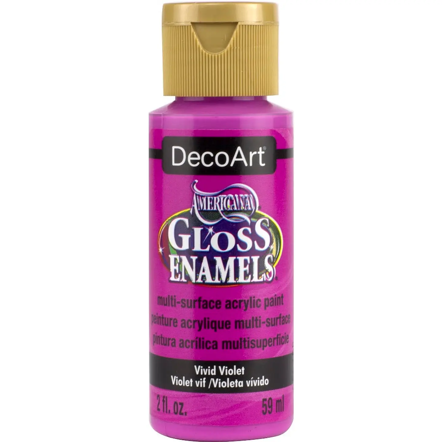 Tinta DecoArt Americana Gloss Enamels 59 ml — Violeta Vivo (DAG232) 1