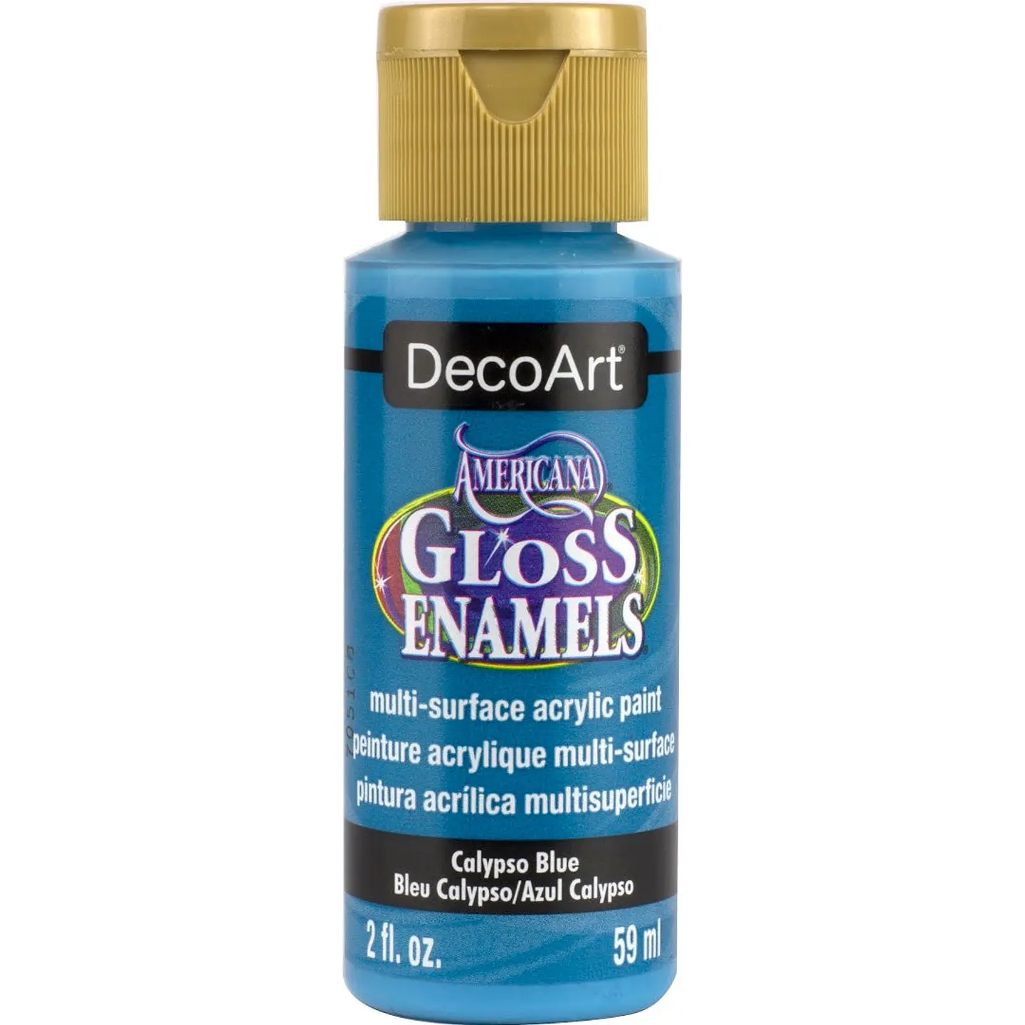 Tinta DecoArt Americana Gloss Enamels 59 ml — Azul Calypso (DAG234) 1