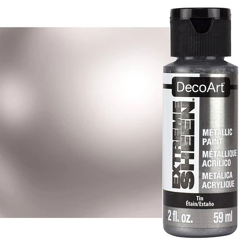 Tinta Acrílica Metalizada DecoArt Extreme Sheen — Estanho 59 ml (DPM09)